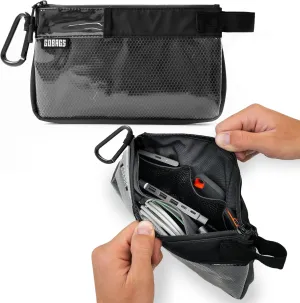 Production Zipper Bags - Electronics & Camera Accessories Bag - Cable organizer, Gear Accessory Pouch, Travel Camera Essentials (Small, Black)
