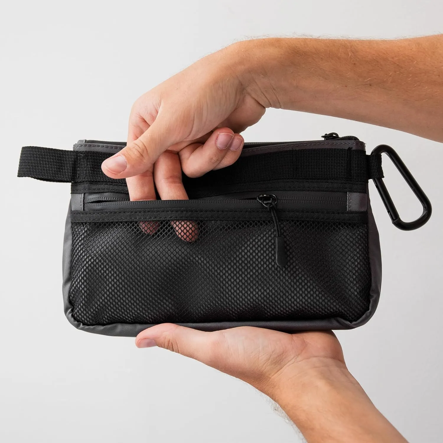 Production Zipper Bags - Electronics & Camera Accessories Bag - Cable organizer, Gear Accessory Pouch, Travel Camera Essentials (Small, Black)