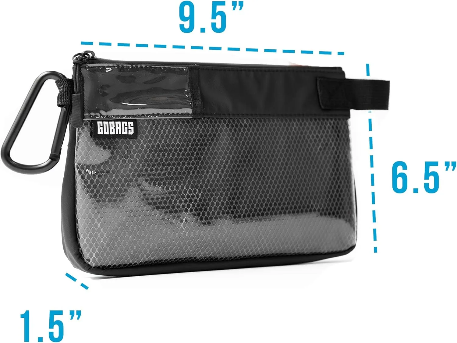 Production Zipper Bags - Electronics & Camera Accessories Bag - Cable organizer, Gear Accessory Pouch, Travel Camera Essentials (Small, Black)
