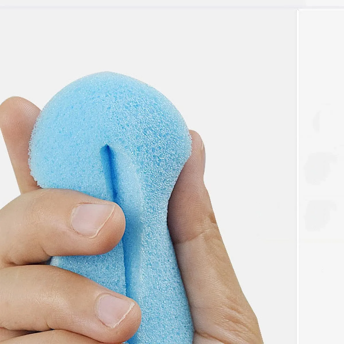 QC45 Earpads Replacement Fabric Ear Pads Memory Foam Cushion Cover with L/R Compatible with Bose QuietComfort 45 (QC45) QC35 II Wireless Noise Canceling Over-Ear Headphones (Blue)