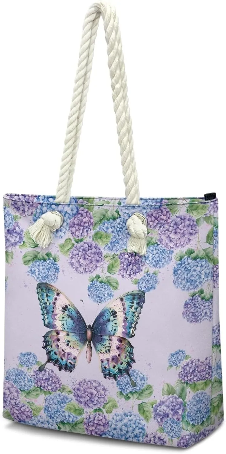 Reusable Grocery Bags Beach Bag for Women Tote Bags with Zipper