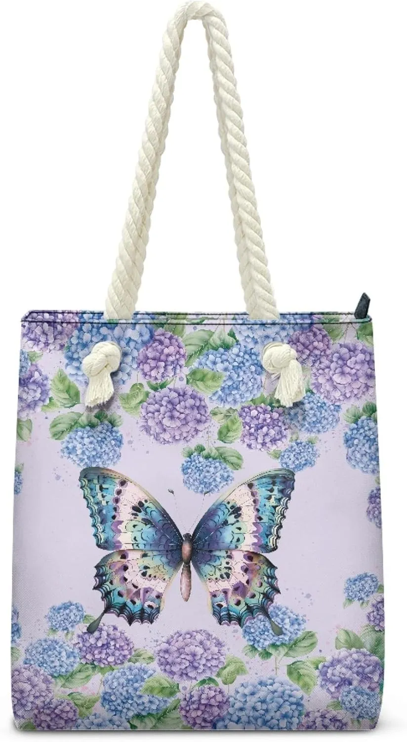Reusable Grocery Bags Beach Bag for Women Tote Bags with Zipper