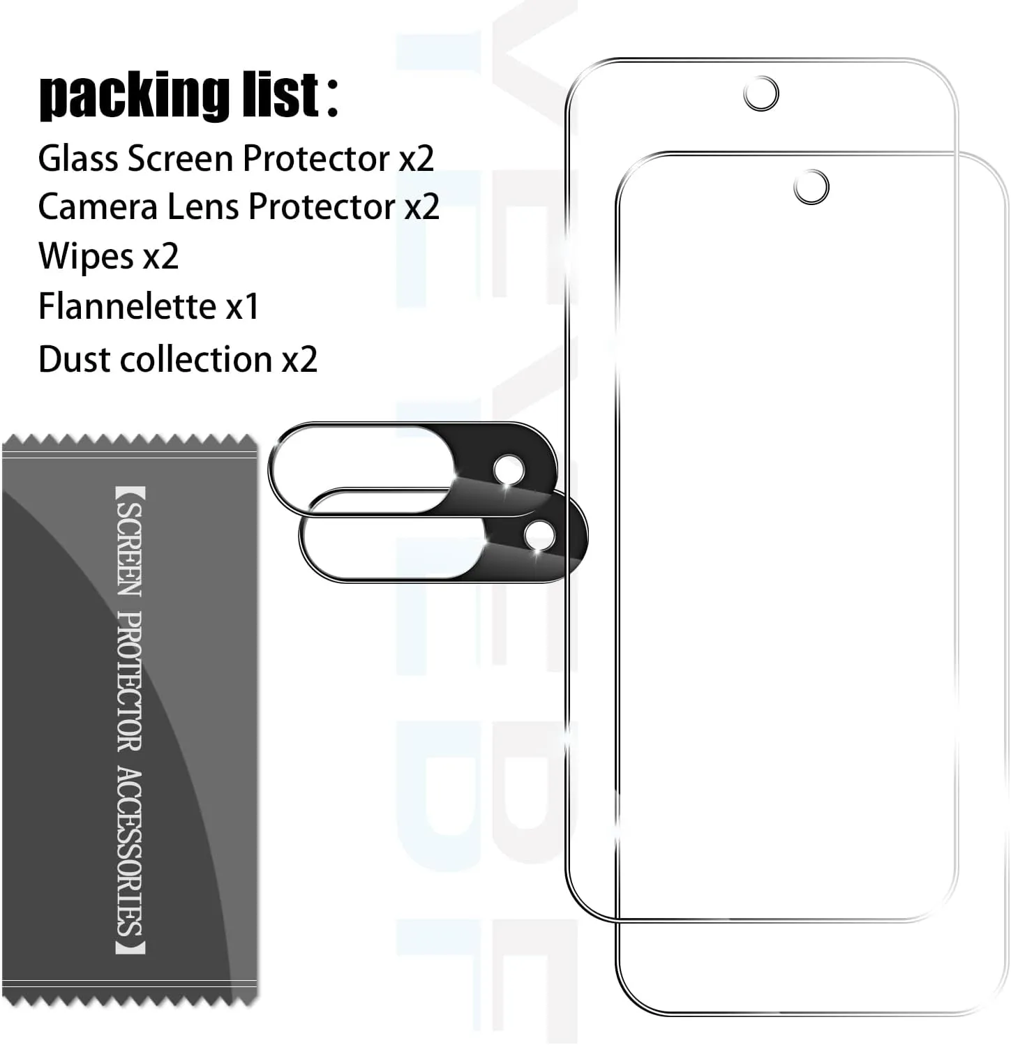 Screen Protector for Google Pixel 9, [2 2 Pack] Tempered Glass for Pixel 9 & Camera Lens Protectors[Ultrasonic Fingerprint Unlock] [Case Friendly] [Bubble-Free] 6.3 Inches