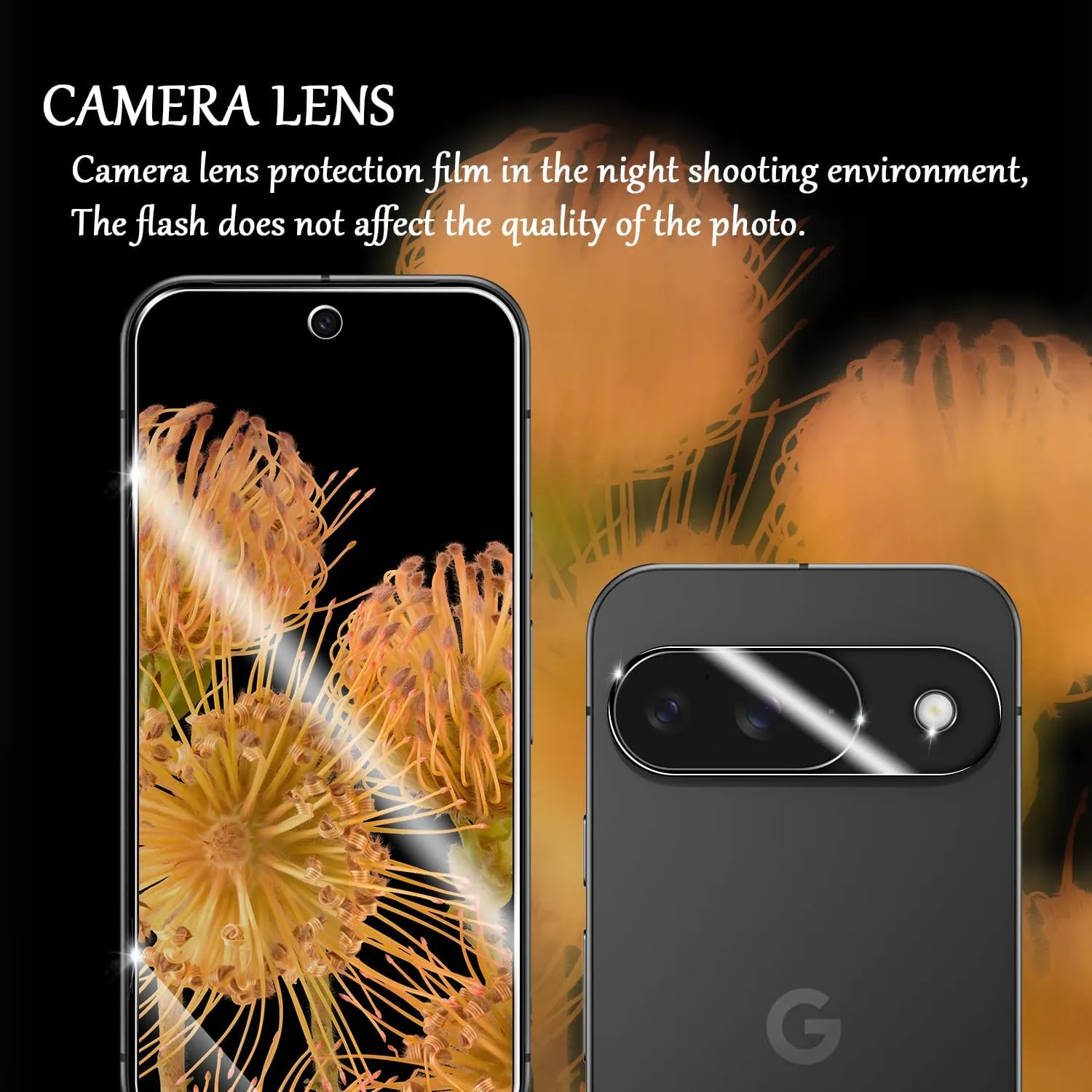 Screen Protector for Google Pixel 9, [2 2 Pack] Tempered Glass for Pixel 9 & Camera Lens Protectors[Ultrasonic Fingerprint Unlock] [Case Friendly] [Bubble-Free] 6.3 Inches
