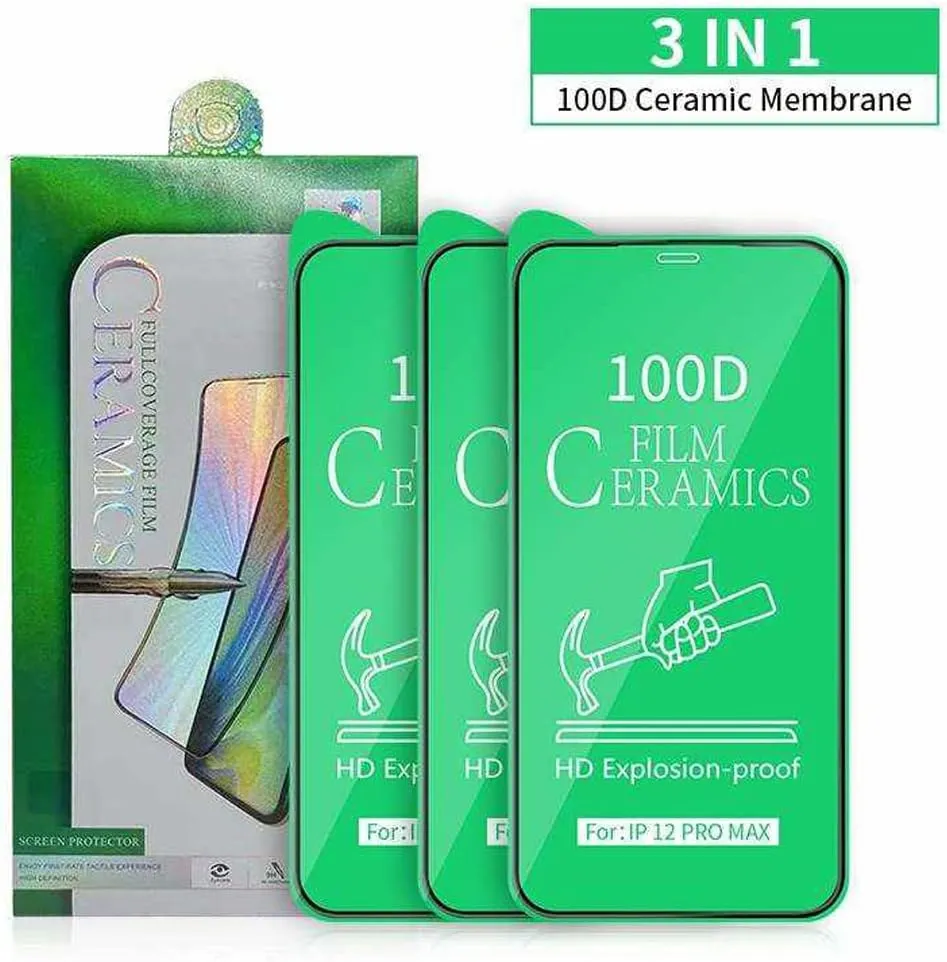 Screen Protector for iPhone (PACK OF 3), 100D Full covered, Premium 9H VIP Ceramic (11 / XR 6.1)