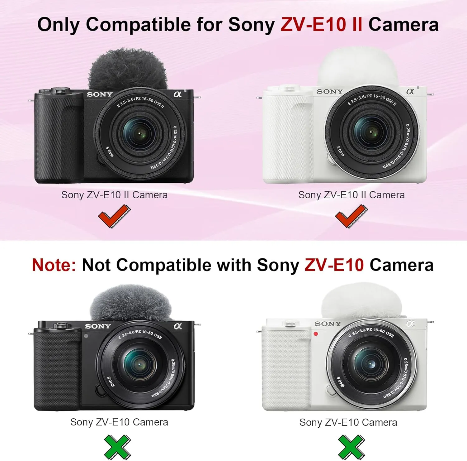 Silicone Case for Sony ZV-E10 II Vlog Camera, ZVE10 II Digital Camera Soft Protective Silicone Sleeve Holder, Travel Lightweight Rubber Cover for Sony Alpha ZVE10 II, Black