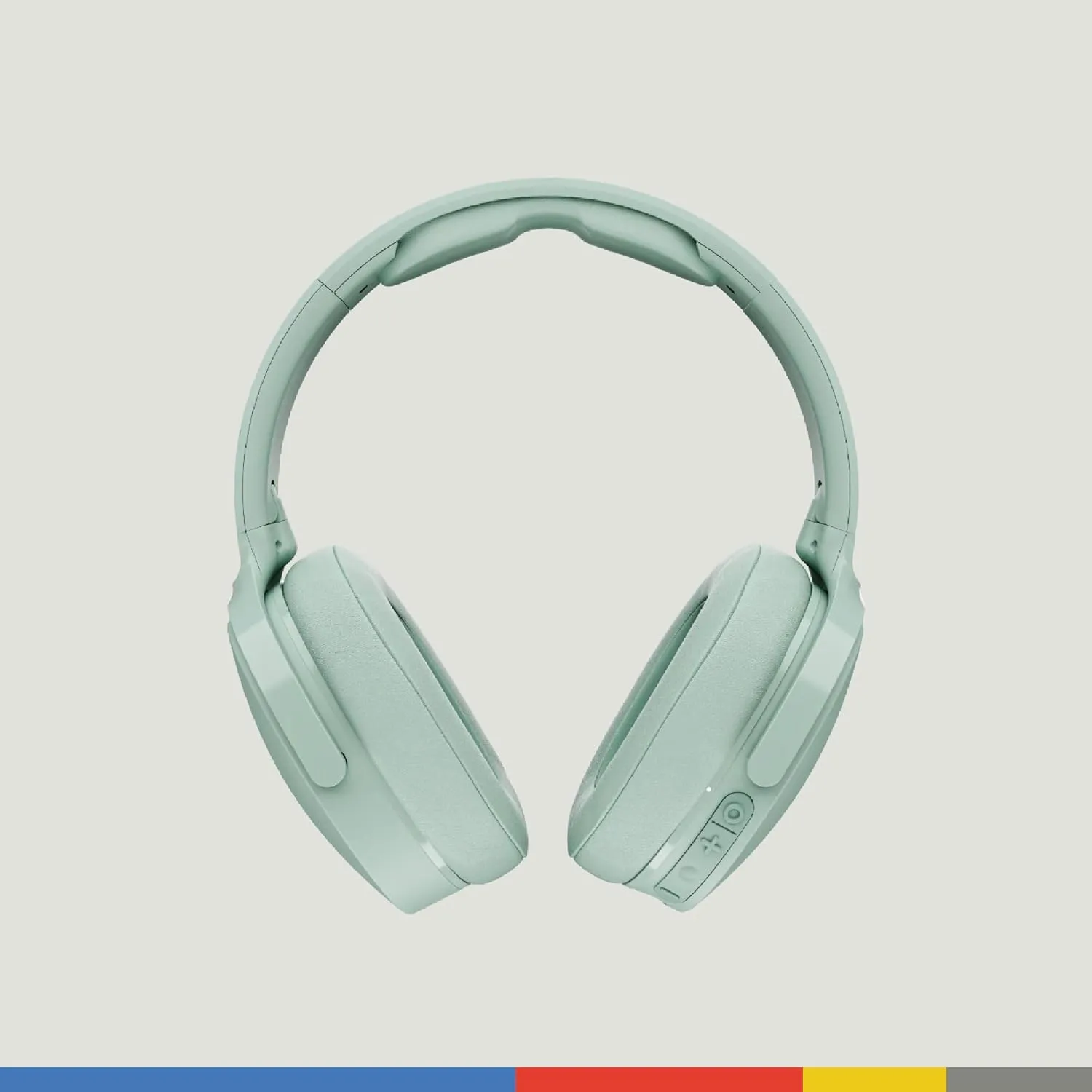 Skullcandy Hesh ANC Wireless Over-Ear Bluetooth Headphones with Charging Cable, Active Noise Cancelling, Up to 22 Hrs Battery, Foldable Lightweight Design, Microphone for iPhone Android - Preppy Sage