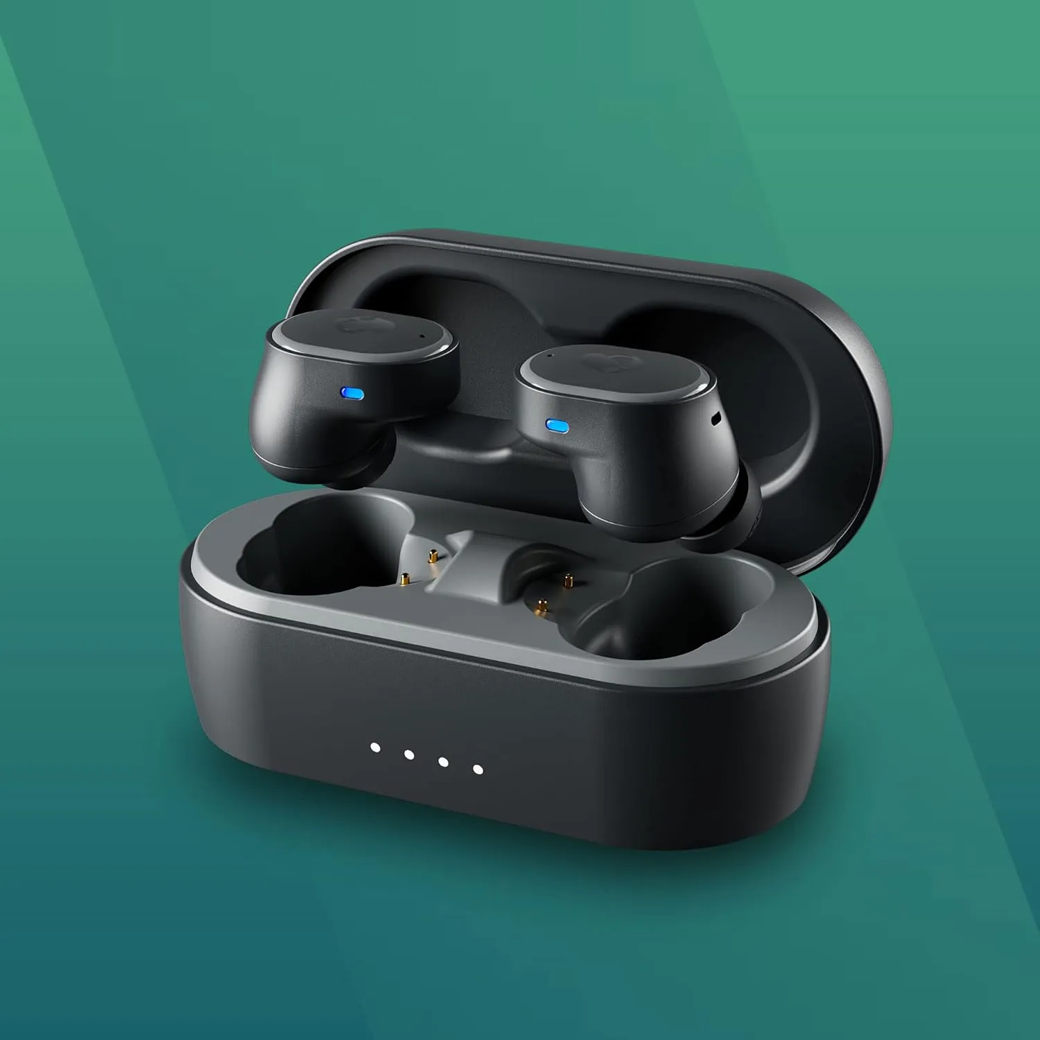 Skullcandy Sesh ANC Wireless Earbuds, Bluetooth Headphones, Noise Cancelling, Up to 46 Hours Battery with Charging Case, Sweat and Water Resistant, Microphone for iPhone Android - True Black