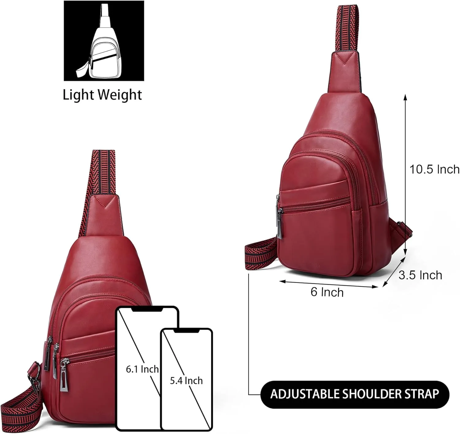Sling Bag Crossbody Bags for Women Cross Body Fanny Packs Chest Sling Purses for Travel Shopping Leisure Sport