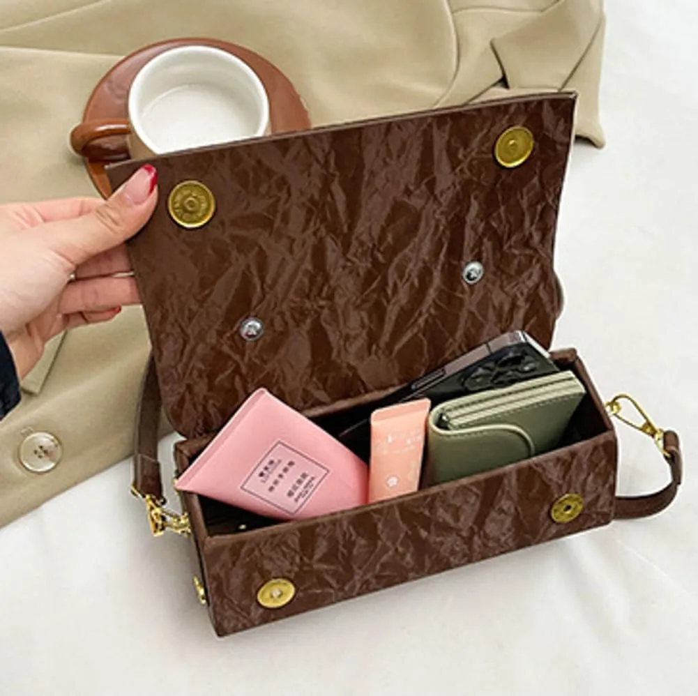 Small Crossbody Bags Women 2025 Trendy Top Handle Handbags Retro Square Shoulder Purse Satchel Mini Clutch Handbag