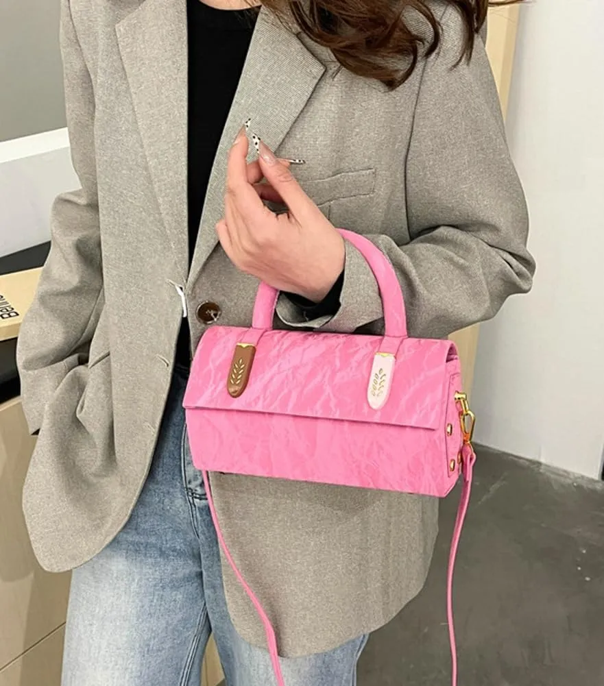 Small Crossbody Bags Women 2025 Trendy Top Handle Handbags Retro Square Shoulder Purse Satchel Mini Clutch Handbag
