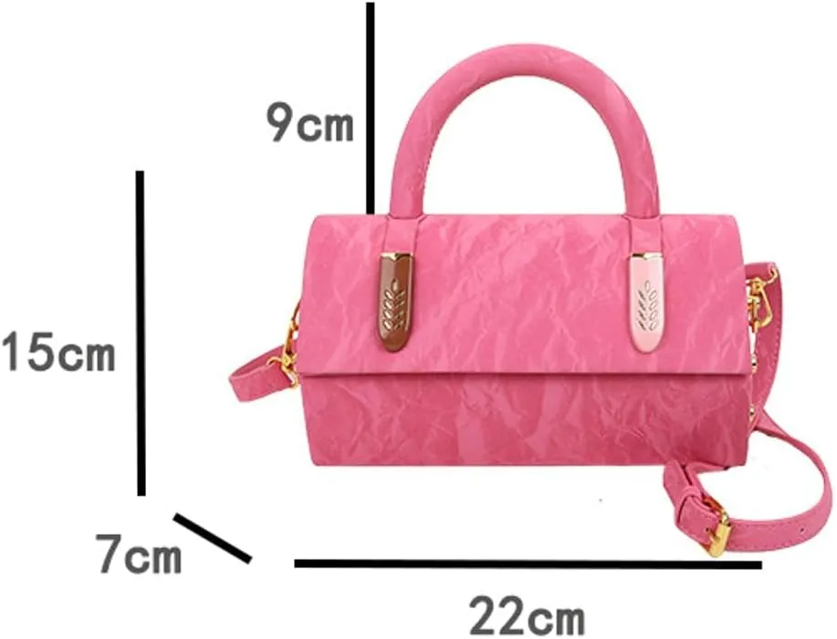 Small Crossbody Bags Women 2025 Trendy Top Handle Handbags Retro Square Shoulder Purse Satchel Mini Clutch Handbag