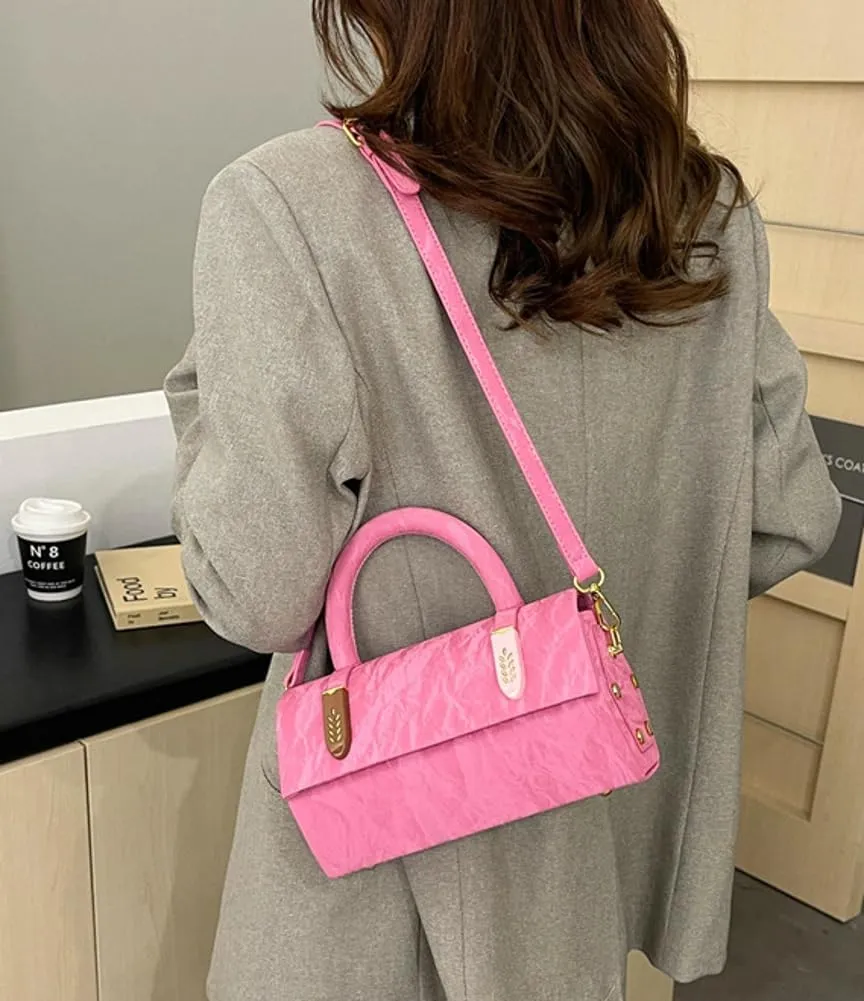 Small Crossbody Bags Women 2025 Trendy Top Handle Handbags Retro Square Shoulder Purse Satchel Mini Clutch Handbag