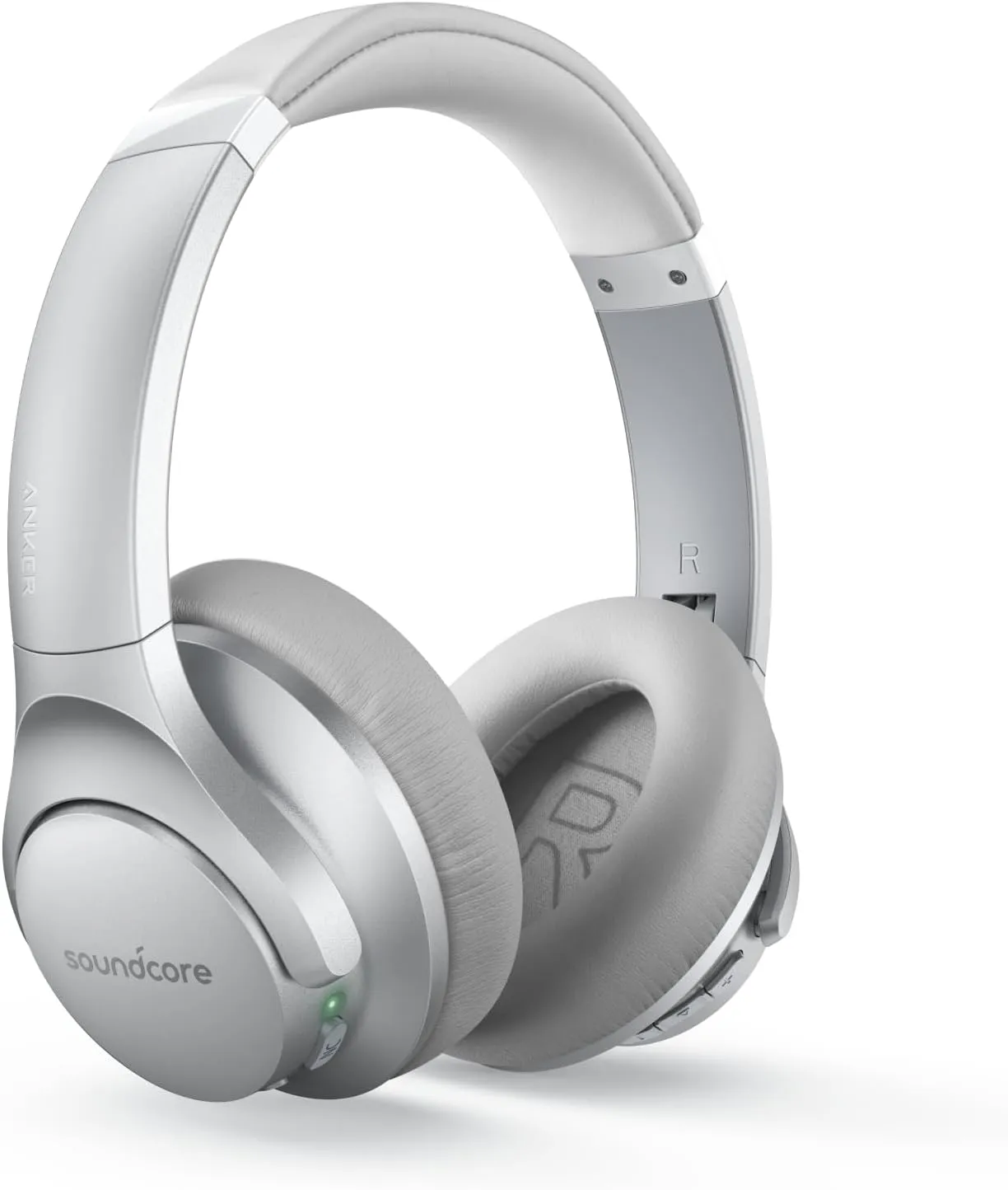 Soundcore Anker Life Q20 Hybrid Active Noise Cancelling Headphones, Wireless Over Ear Bluetooth Headphones, 60H Playtime, Hi-Res Audio, Deep Bass, Memory Foam Ear Cups, Travel, Office