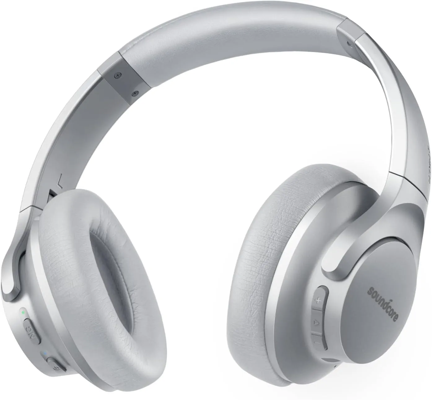 Soundcore Anker Life Q20 Hybrid Active Noise Cancelling Headphones, Wireless Over Ear Bluetooth Headphones, 60H Playtime, Hi-Res Audio, Deep Bass, Memory Foam Ear Cups, Travel, Office