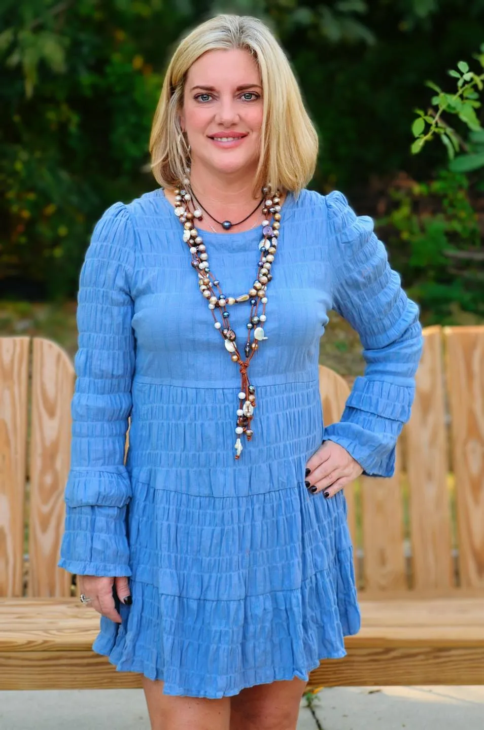 Spice It Up Crinkle Dress