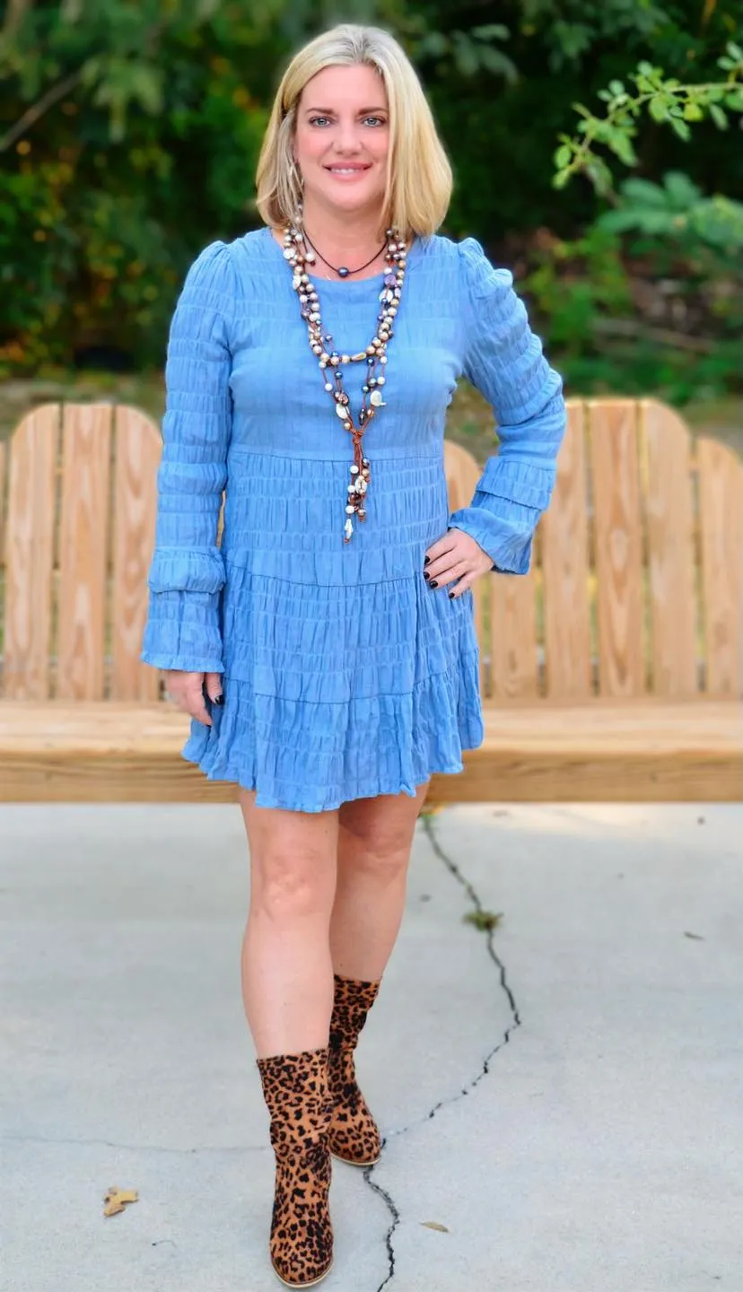 Spice It Up Crinkle Dress