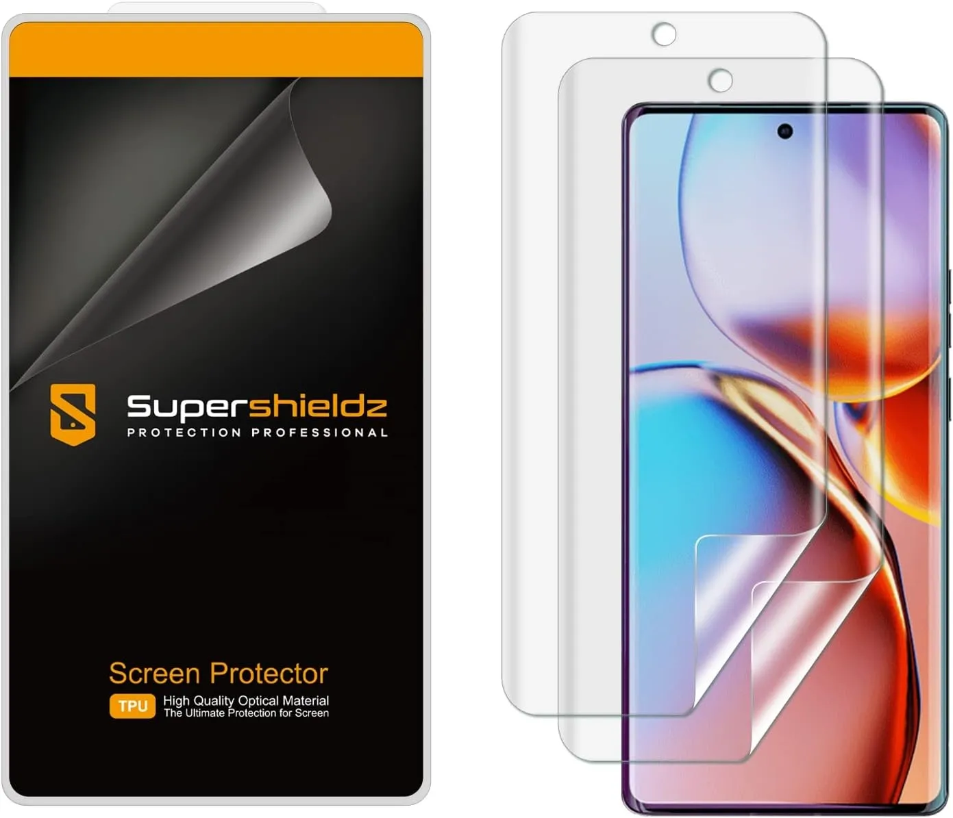 Supershieldz (2 Pack) Designed for Motorola Edge  / Plus (2023 "Plus Model Only) Screen Protector, High Definition Clear Shield (TPU)