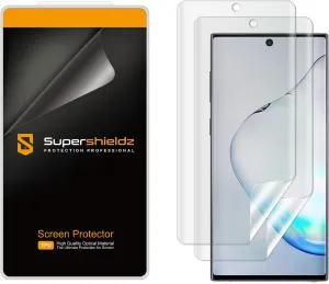 Supershieldz (2 Pack) Designed for Samsung Galaxy (Note 10) Screen Protector, High Definition Clear Shield (TPU)