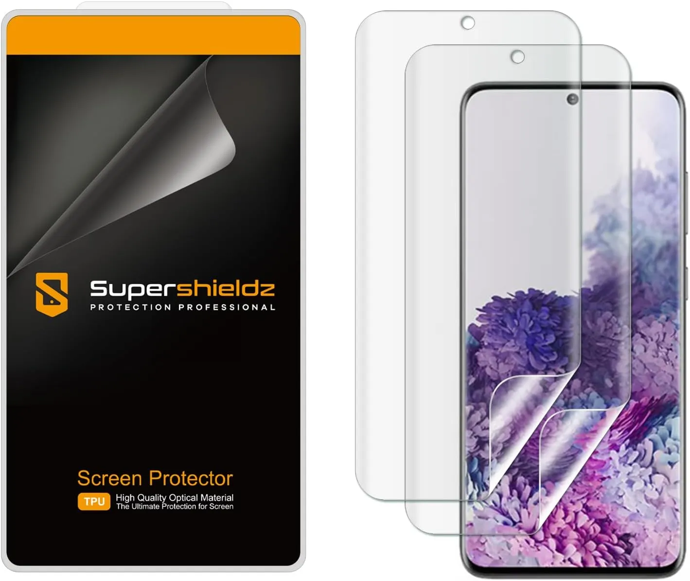 Supershieldz (2 Pack) Designed for Samsung Galaxy S20 5G / S20 5G UW Screen Protector, High Definition Clear Shield (TPU)