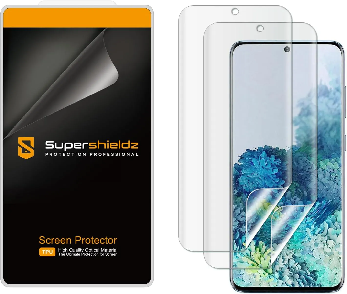 Supershieldz (2 Pack) Designed for Samsung (Galaxy S20 Plus 5G) Screen Protector, High Definition Clear Shield (TPU)