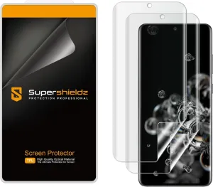 Supershieldz (2 Pack) Designed for Samsung (Galaxy S20 Ultra) Screen Protector, High Definition Clear Shield (TPU)