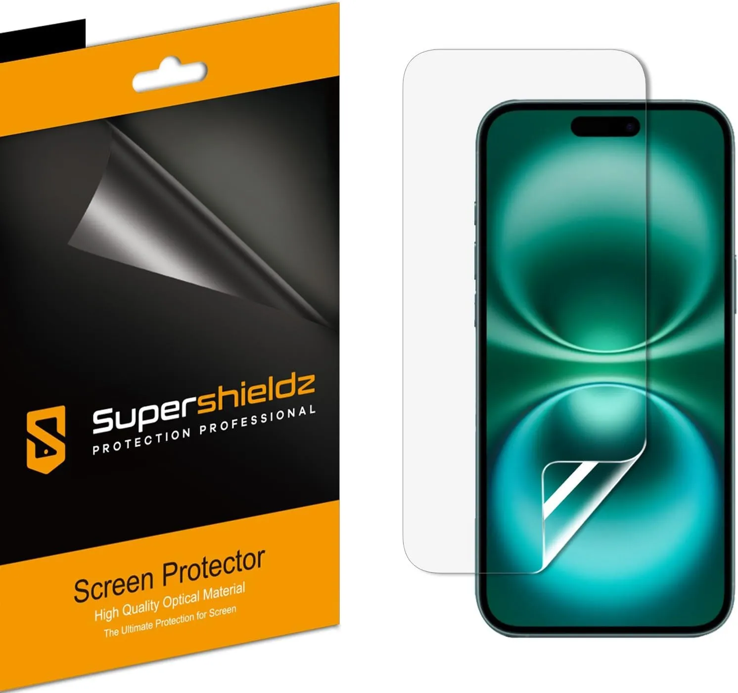 Supershieldz (3 Pack) Designed for iPhone 16 / iPhone 15 (6.1 inch) Screen Protector, High Definition Clear Shield (PET)