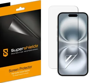 Supershieldz (3 Pack) Designed for iPhone 16 Plus/iPhone 15 Plus (6.7 inch) Screen Protector, High Definition Clear Shield (PET)