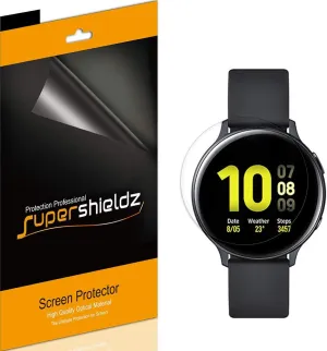 Supershieldz (3 Pack) Designed for Samsung Galaxy Watch Active2 / Active 2 (44mm) Screen Protector, (Full Coverage) High Definition Clear Shield (TPU)