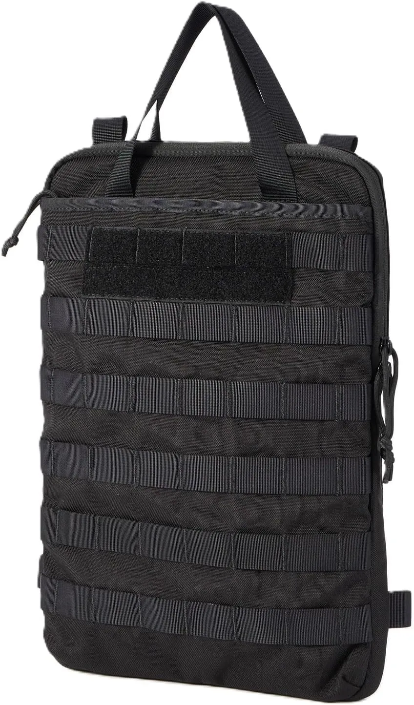 Tactical MOLLE Laptop Sleeve - Water-Resistant, Slim 15" Tech Organizer with Customizable Storage for Laptop & Accessories