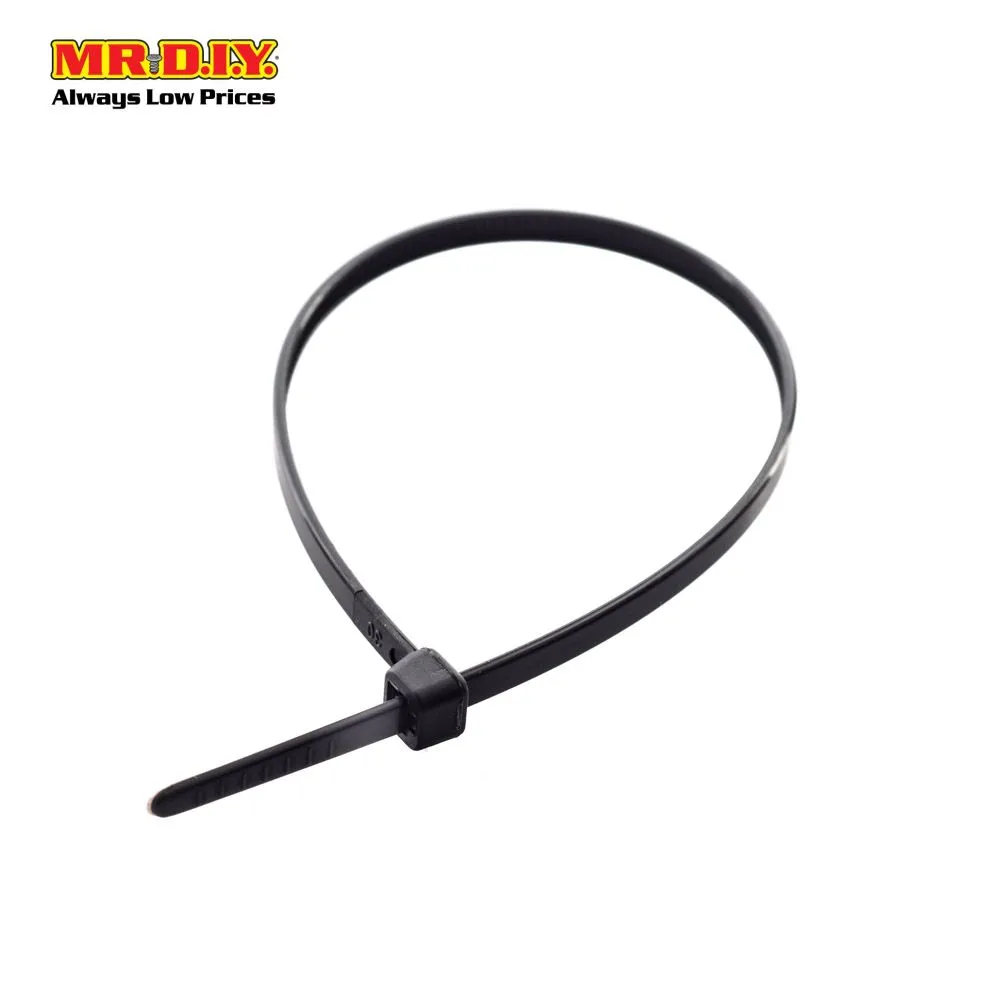TACTIX Black Cable Ties (3.6mm x 20cm) 100pcs