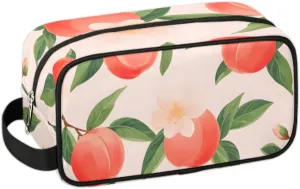 Travel Toiletry Bag for Women Men Cute Peaches Hanging Cosmetic Bag Waterproof Makeup Bag for Shaving Makeup Toothbrush & Travel Essentials