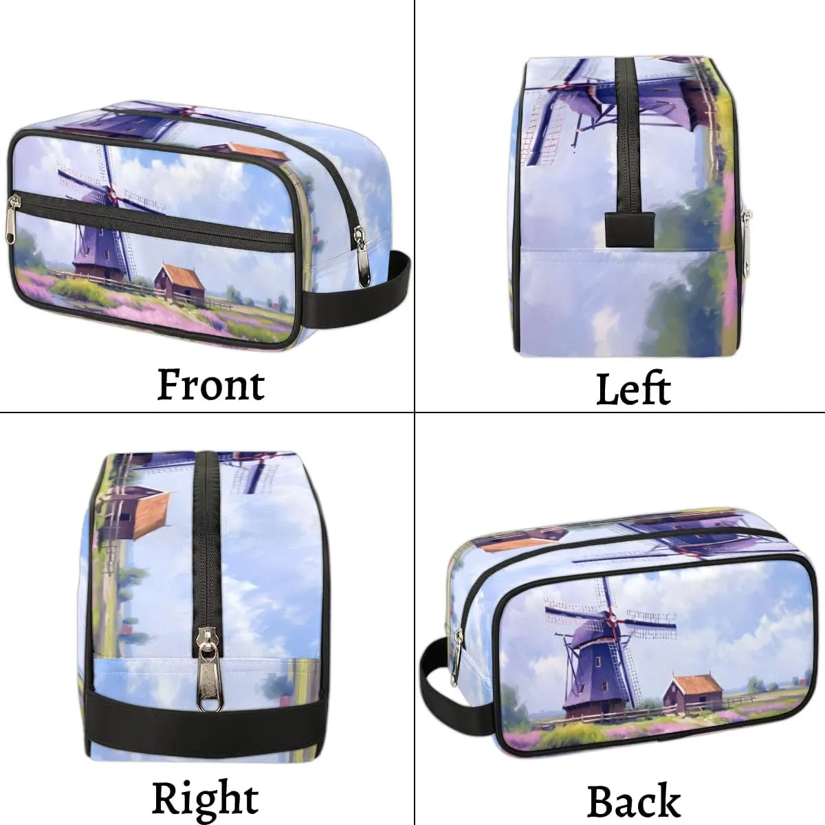 Travel Toiletry Bag for Women Men Farm Landscape Hanging Cosmetic Bag Waterproof Makeup Bag for Shaving Makeup Toothbrush & Travel Essentials