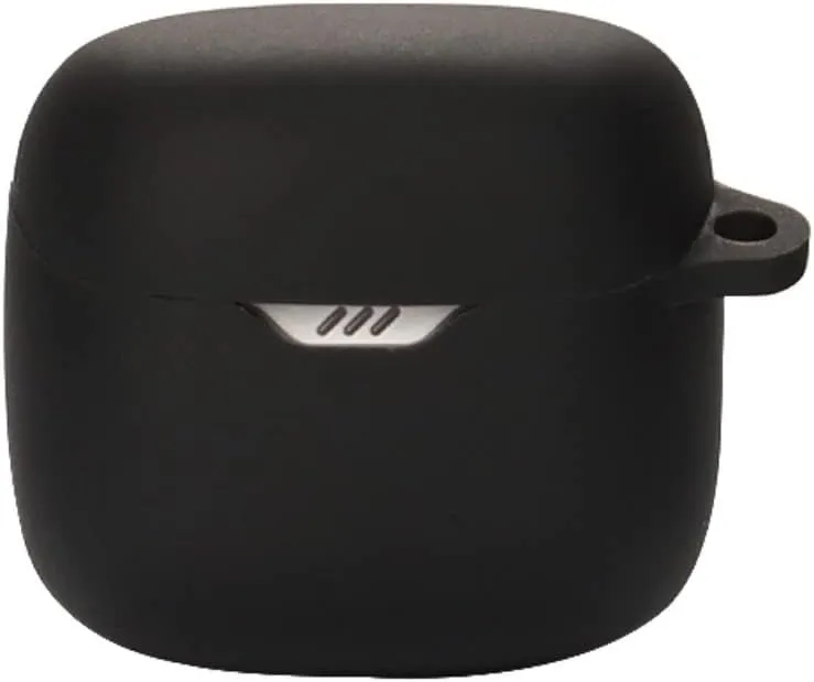 Tune Flex Silicone Case,Carrying Case for JBL Tune Flex Headphones,Portable Scratch Cover with Carabiner (Black)