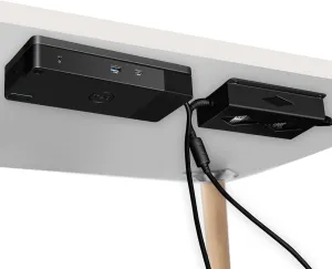 Under Desk Mount for Dell WD19 / WD19S / WD19TBS / WD19TB / WD22TB4 Dock   Power Bricks (for 180W and 130W), Docking Station & Power Bricks Holder