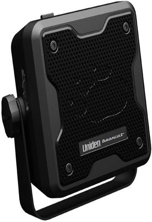 Uniden (BC23A) Bearcat 15-Watt Amplified External Communications Speaker. Durable Rugged Design, Perfect for Amplifying Uniden Scanners, CB Radios, and Other Communications Receivers. , Black
