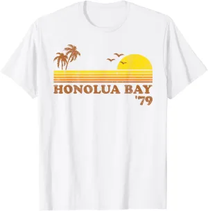 Vintage Honolua Bay Maui Hawaii Beach Retro Sunset Surf 70's T-Shirt