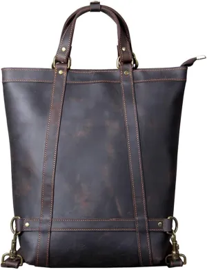 Vintage Shoulder Bag Men Handmade Multi Handheld Briefcase Women