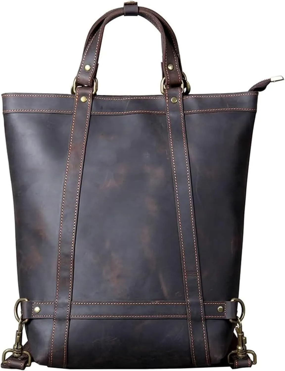 Vintage Shoulder Bag Men Handmade Multi Handheld Briefcase Women