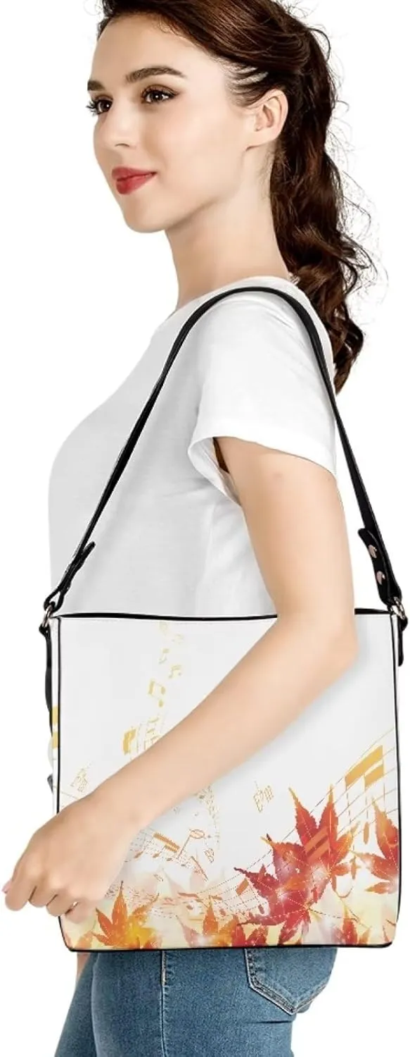 Waterproof Bucket Bags for Women, Crossbody Bag for Women Handbags PU Leather Shoulder Bags, 11x 4.5x 11.4