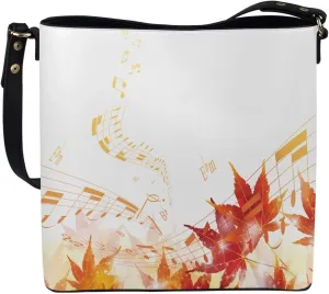 Waterproof Bucket Bags for Women, Crossbody Bag for Women Handbags PU Leather Shoulder Bags, 11x 4.5x 11.4