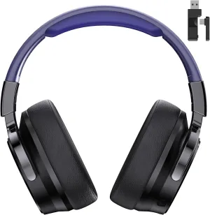 Wireless Gaming Headset-7.1 Surround Sound,2.4GHz/Bluetooth 5.4 Gaming Headsets with 60H Battery,Flex Mic Noise-Cancelling Game Headphones for PS4, PS5, PC,Lightsync RGB