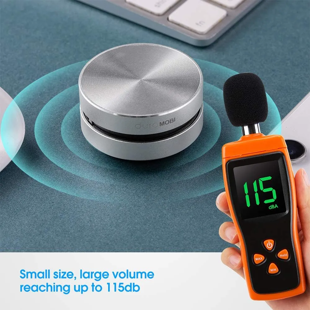 Wirelessly BT Mini Speaker Bone Conduction Wireless, Stereo Bass Sound Creative Portable Speaker Mini Size Music Player Built-in Mic Sound Box for Home,Outdoor,Travel