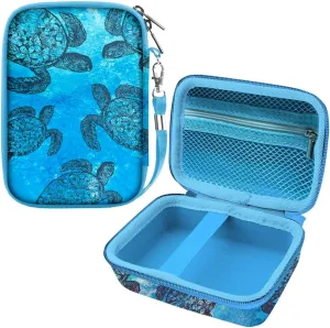 WIRESTER Ocean Sea Turtles Digital Camera Case, Camera Storage Bag Carrying Case Compatible with AbergBest 21 Mega Pixels 2.7 LCD Rechargeable HD, Kodak Pixpro, Canon PowerShot ELPH 180/190 and More