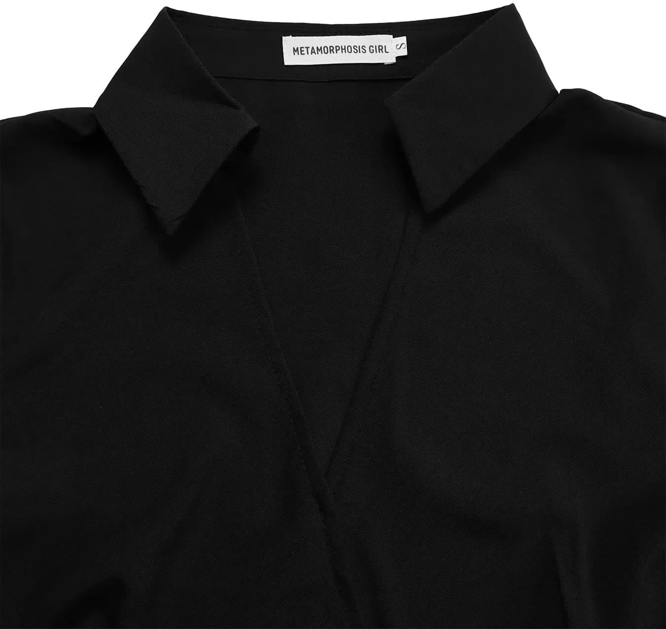 Women's Plus Size Dress Lapel Pleated Skirt Formal Party Dress Business Dress