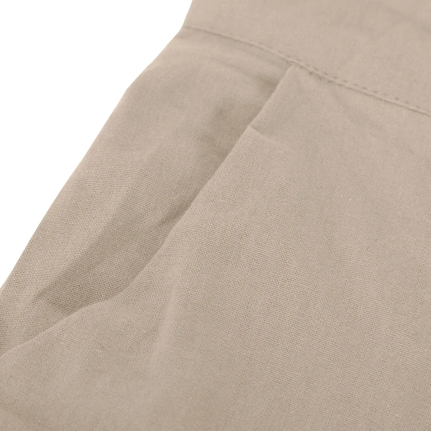 Womens Summer Pants Trendy Cotton Linen Dressy Pants Casual Straight Leg Beach Trousers Lounge Palazzo with Pocket