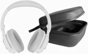 WYZE Noise Cancelling Headphones and Hard Case for Travel, Wireless Over The Ear Bluetooth Headphones with Active Noise Cancellation, Transparency Mode, Clear Voice Pick-up, Alexa Built-in, White