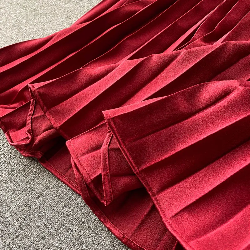 Xena Hollow out Pleated Dress