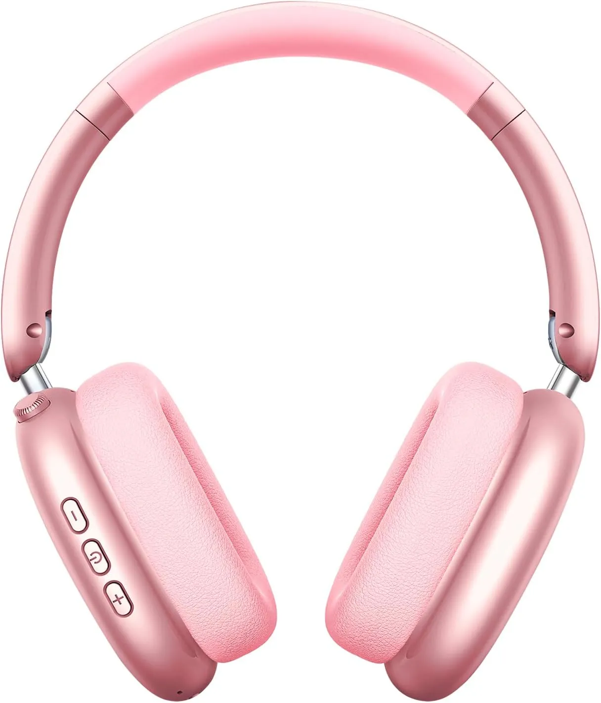 Y01 Wireless Over Ear Headphones, Noise Canceling Bluetooth 5.3 Headphones with Microphones,Hi-Res Audio,48H Playtime,Foldable,Breathable Soft Earpads for iOS/Android/Samsung/PC-Pink