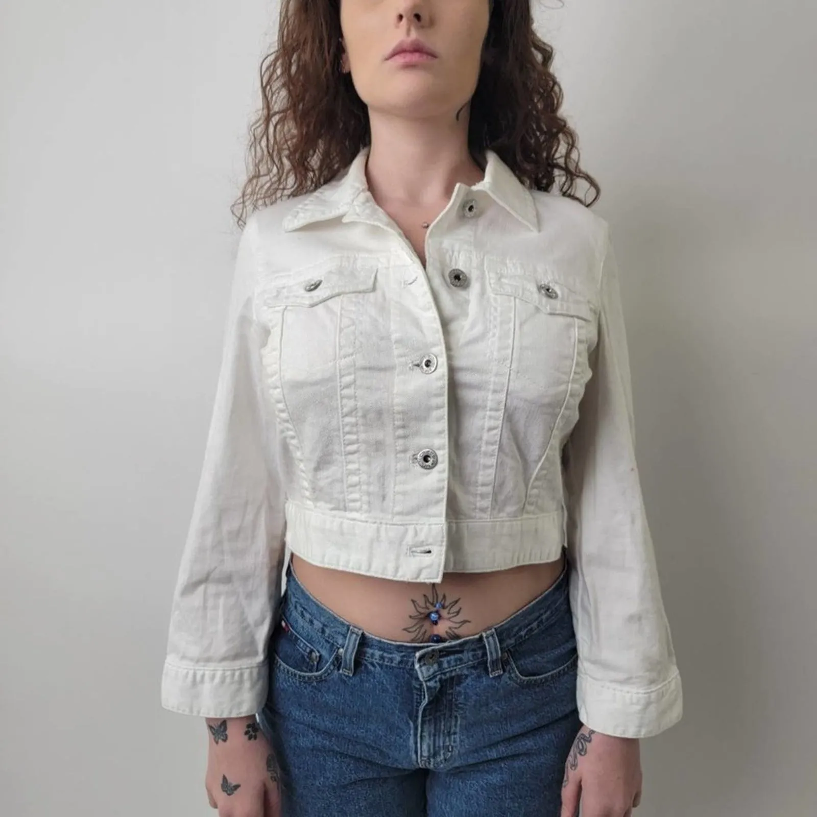 y2k Cropped Bell Sleeve Jacket - S/0